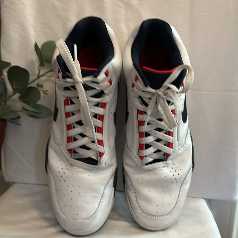Nike Air Flight white red blue gold men’s lite 12 lace up Olympic mid sneakers - Picture 3 of 16